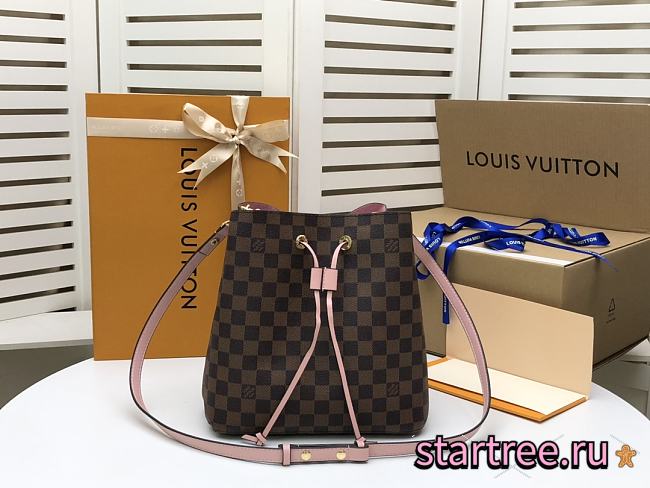 Louis Vuitton NéoNoé MM Damier Saffron Pink Strap - 1