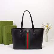 Gucci | Ophidia Medium GG Tote Leather Black-38 x 28x 14 cm - 1