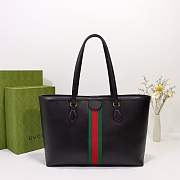 Gucci | Ophidia Medium GG Tote Leather Black-38 x 28x 14 cm - 4