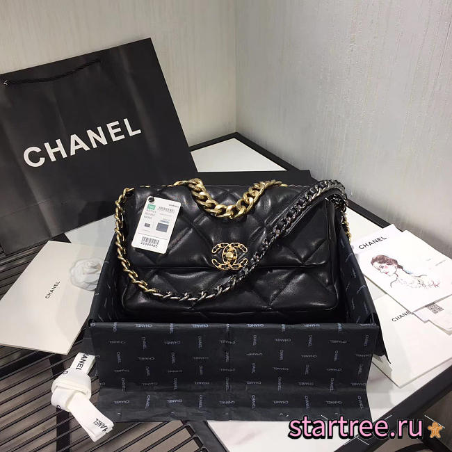 Chanel | 19 Flap Bag Black- 26cm - 1