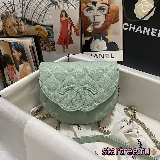 CHANEL | Shoulder Bags Light Green-15x19x7cm - 1