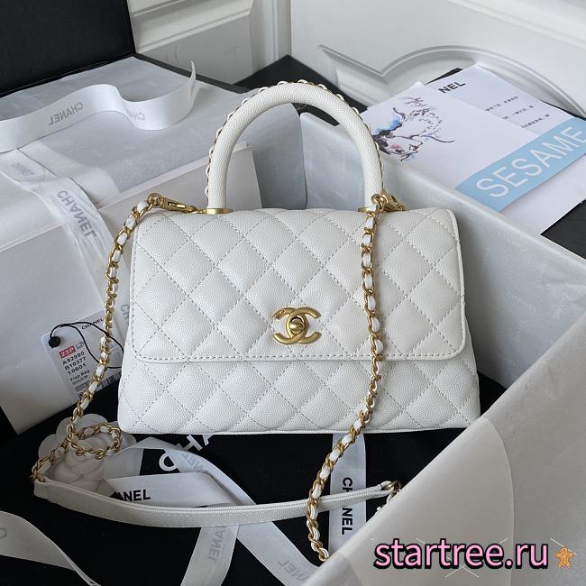 CHANEL Coco Handle White-23cm - 1