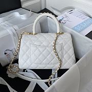 CHANEL Coco Handle White-23cm - 4