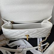 CHANEL Coco Handle White-23cm - 3