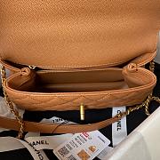 CHANEL Coco Handle Brown-23cm - 4