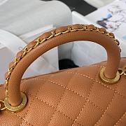 CHANEL Coco Handle Brown-23cm - 2