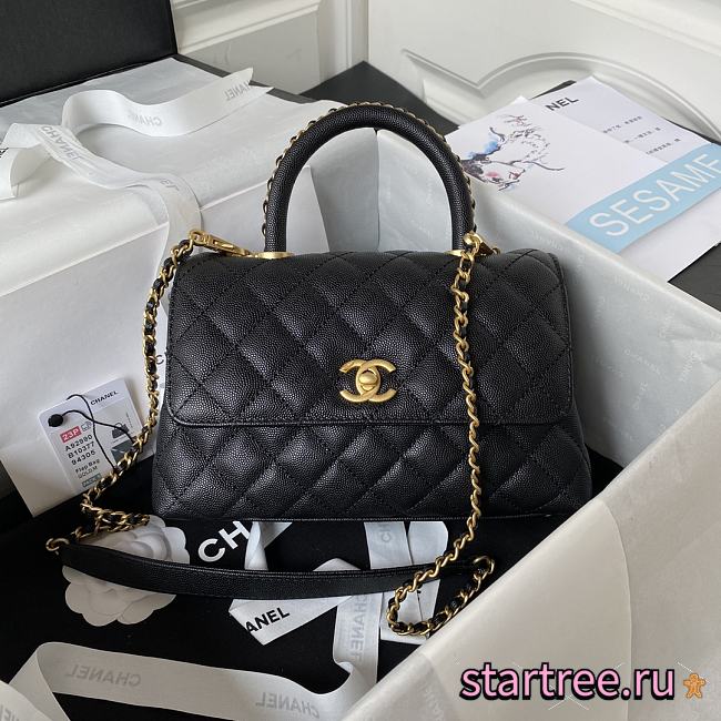 CHANEL Coco Handle Black-23cm - 1