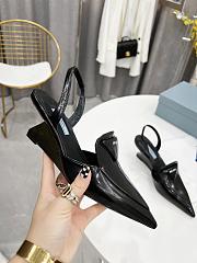 Prada high heels black heel 6.5cm - 3