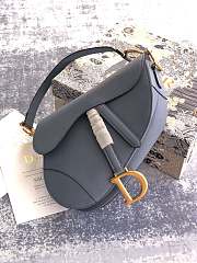 Dior Saddle Bag Ligt Blue-25.5✕20✕6.5cm - 5