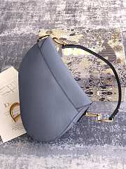Dior Saddle Bag Ligt Blue-25.5✕20✕6.5cm - 3