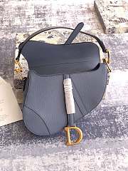 Dior Saddle Bag Ligt Blue-25.5✕20✕6.5cm - 4