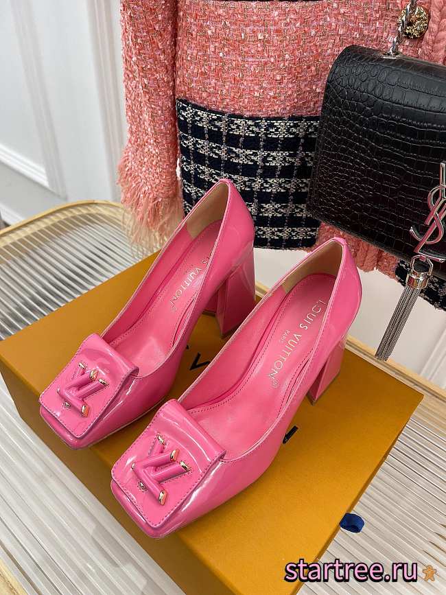 Louis Vuitton Heels Pink-HEEL8.5CM - 1