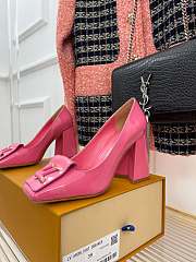 Louis Vuitton Heels Pink-HEEL8.5CM - 4