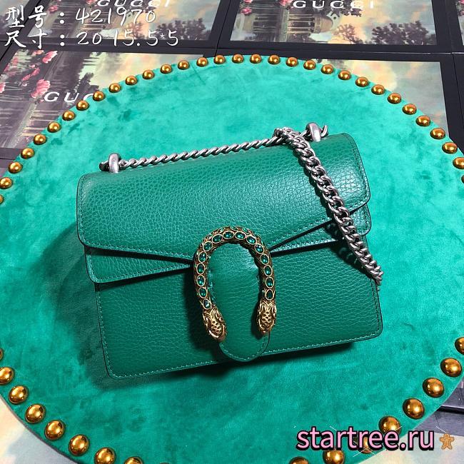 Gucci Dionysus Small Green leather-20*15.5*5cm - 1