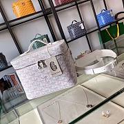 Goyard White Muse Vanity Bag Silver Hardware-20cm*14cm*16cm - 1