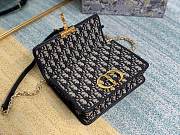 DIOR 30 MONTAIGNE CHAIN BAG Blue Dior Oblique Jacquard-24*17*8cm - 2