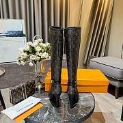 Louis Vuitton High Boots Heel Monogram&Black  - 4