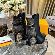 Louis Vuitton Short Boots Heel Monogram&Black - 1