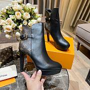 Louis Vuitton Short Boots Heel Monogram&Black - 3