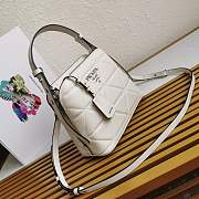Prada Women Small Leather Bag White-25cm - 3