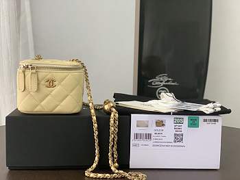 Chanel | Classic Yellow Box With Chain - AP1447 - 10.5 x 8.5 x 7 cm