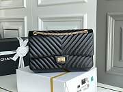 Chanel 2.55 Aged Calfskin Black-24cm - 1