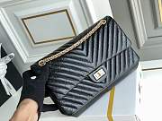 Chanel 2.55 Aged Calfskin Black-24cm - 3