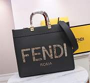 Fendi Tote Sunshine Medium Dark gray leather - 1