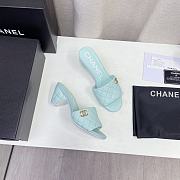 Chanel slipper lighter blue - 2