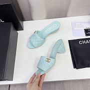 Chanel slipper lighter blue - 4