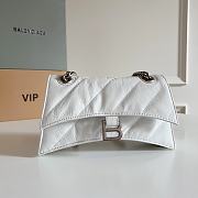 Balenciaga Small Crush chain quilted leather bag White-25cm*15cm*8cm - 3