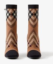 Burberry Knitted Check Sock Boots - 3
