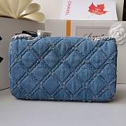 CHANEL DENIM FLAP BAG-25cm - 2