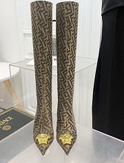 Versace x Fendi Fendace Women's Medusa Knee High Boots - 4