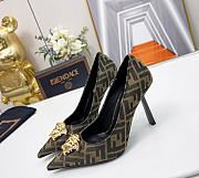 VERSACE Fendace Ff Jacquard Pumps - 1