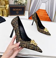 VERSACE Fendace Ff Jacquard Pumps - 4