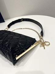 DIOR CLUB BAG Black Cannage Lambskin- 27*12*5cm - 2