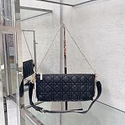 DIOR CLUB BAG Black Cannage Lambskin- 27*12*5cm - 1