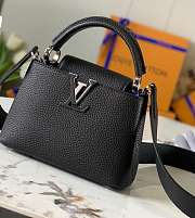 Louis Vuitton | Capucines mini Black with Silver Hardware-21cm - 1