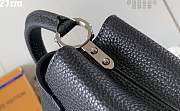 Louis Vuitton | Capucines mini Black with Silver Hardware-21cm - 5