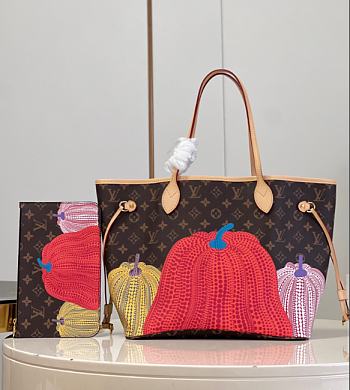 LV x YK Neverfull MM Tote Bag M46468- 31x28x14cm