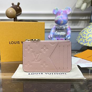 Louis Vuitton Wallet Pink-12*8*0.8cm