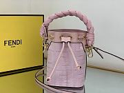 Fendi Mon Tresor Pink FF canvas mini-bag-12*10*18cm - 1