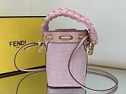 Fendi Mon Tresor Pink FF canvas mini-bag-12*10*18cm - 5