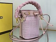 Fendi Mon Tresor Pink FF canvas mini-bag-12*10*18cm - 2