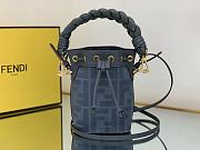 Fendi Mon Tresor Blue FF canvas mini-bag-12*10*18cm - 1