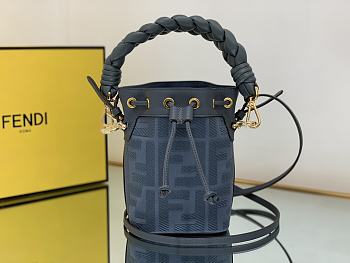 Fendi Mon Tresor Blue FF canvas mini-bag-12*10*18cm