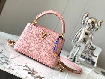 Louis Vuitton Mini Capucines Pink-21 x 14 x 8cm