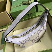 Ophidia Beige and lilac jumbo GG mini bag  -20x 15x 5cm - 2