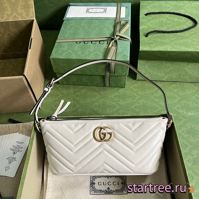 GG Marmont White shoulder bag-23x 12x 10cm - 1